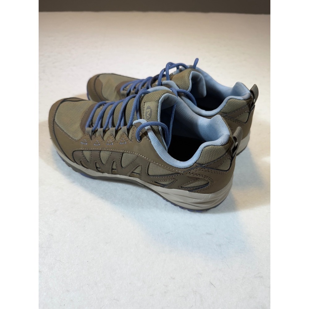 Merrell Moab Ventilator Hiking Shoes Women Brown Blue Lace Up Athletic Sneakers